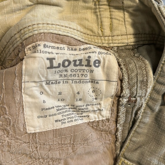 Anthropologie Louie Taupe Jeans, Size 6 straight Leg - Picture 2 of 4